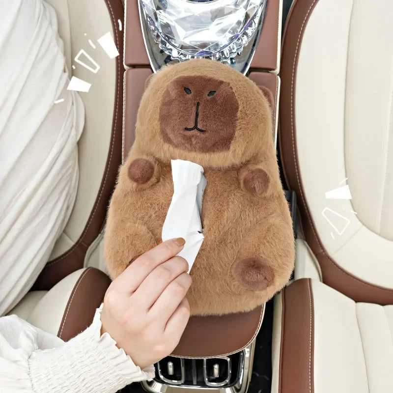 Plush Capybara Tissue Holder